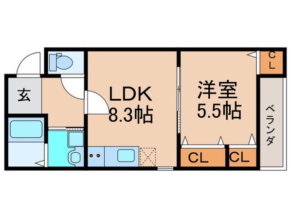 フジパレス住吉大領の物件間取画像